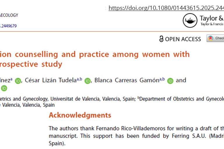 FERTILIDAD acknowledgment