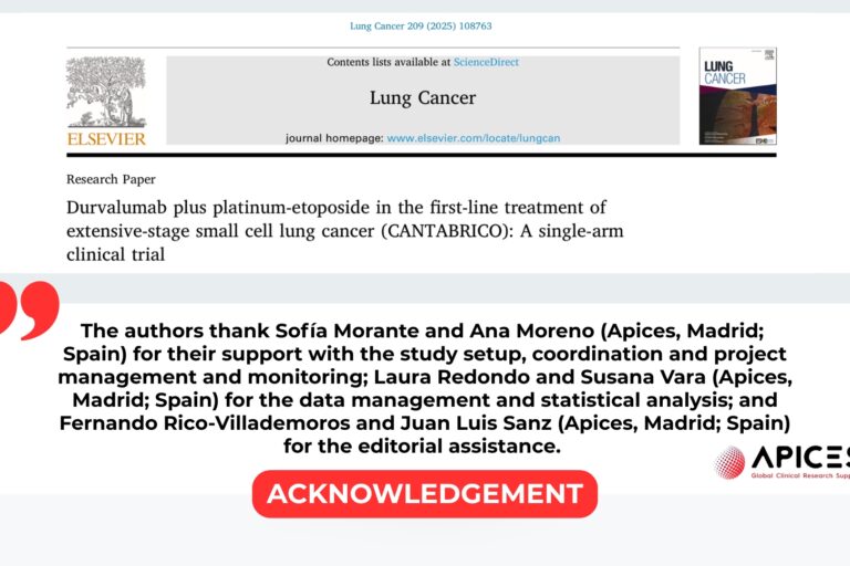 Acknowledgement lung cancer